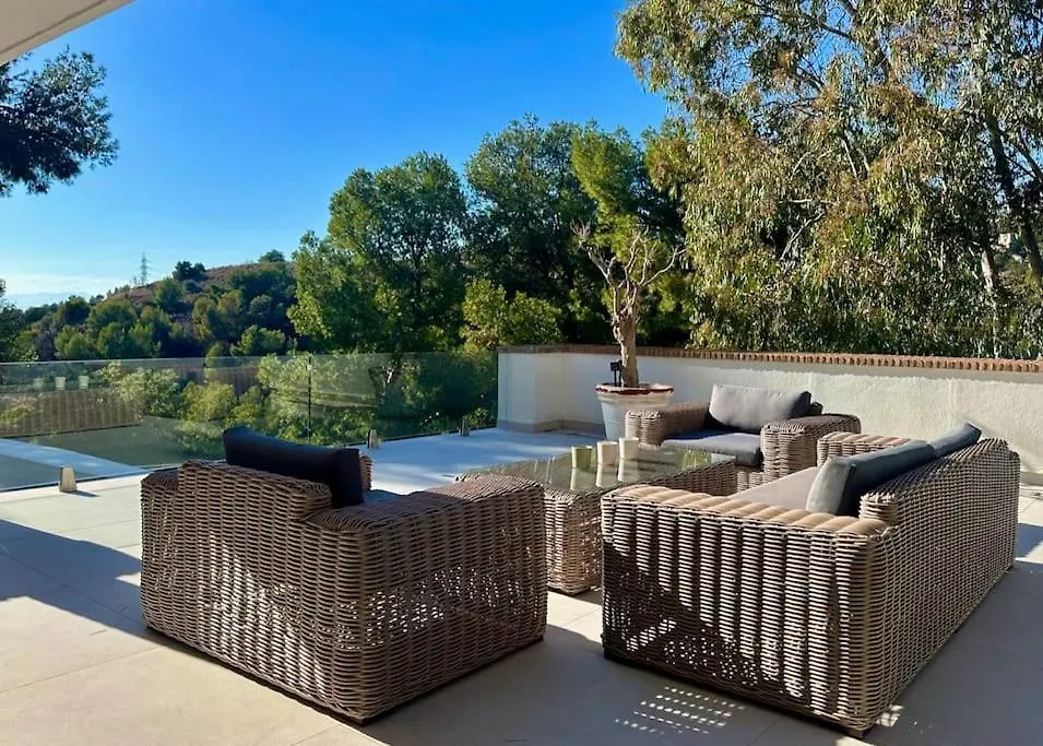 Villa Privada Con Piscina En Малага Испания